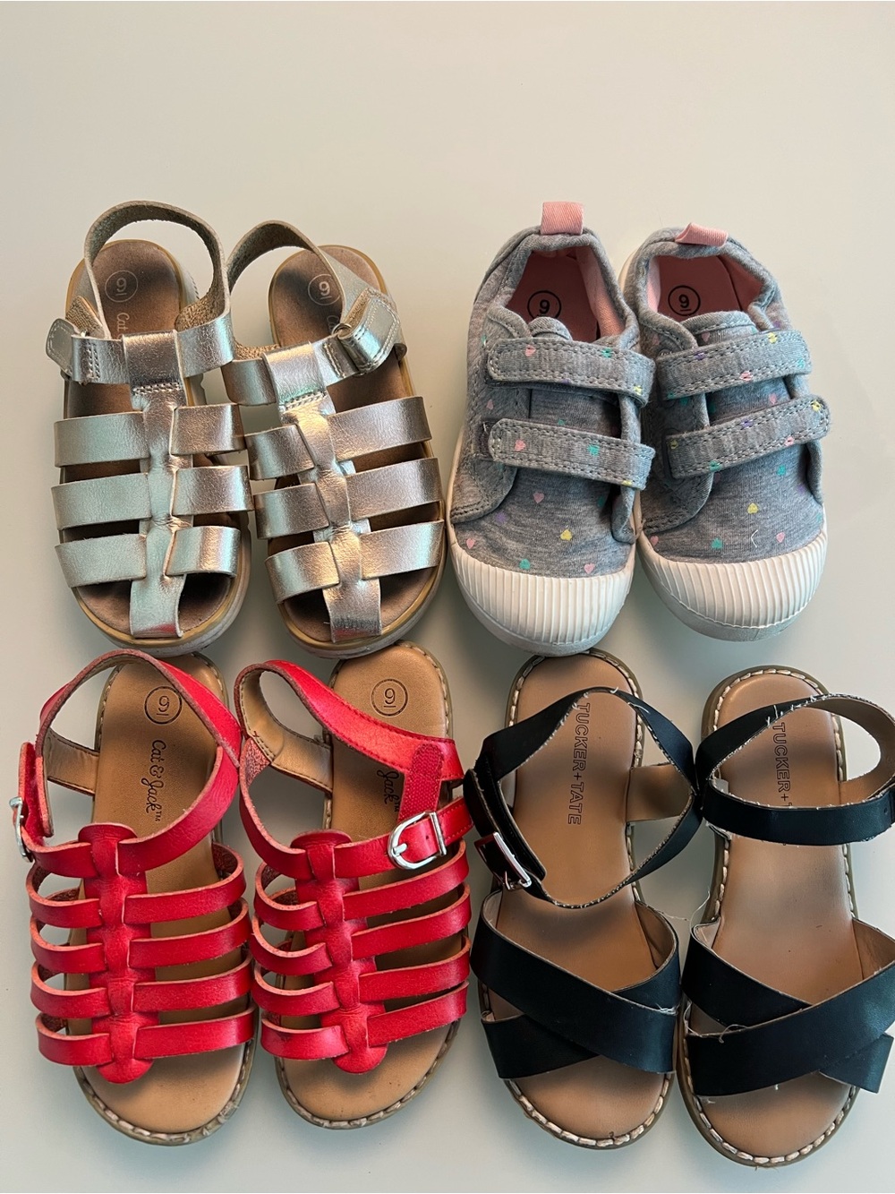 Girls Metallic Silver Fisherman Sandals - Silver Kids Sandals